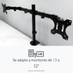 soporte doble monitor