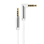 Cable Auxiliar audio 3.5 mm aux ángulo 90  1 metro