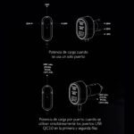Cargador de auto con extensión USB C 6 puertos 100W - Imagen 8