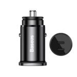 Cargador Auto Doble USB C 30W Baseus