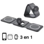 Cargador inalámbrico 3 en 1 para Apple Watch iPhone Airpods - Imagen 5