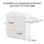 Protector Cargador Macbook Pro 60W silicona blanco - Imagen 5
