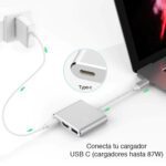 Adaptador USB C a HDMI / USB type C / USB 3.0 4k 30HZ - Imagen 2