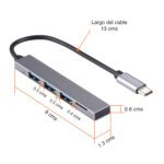 Hub USB C con 3 puertos USB 3.0 y lector SD - Imagen 5