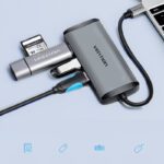 Adaptador USB C a HDMI y USB 3.0 Vention - Imagen 2