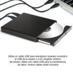 Lector reproductor de CD DVD Externo USB 2.0 - Imagen 2