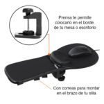 Mouse Pad Ergonómico soporte apoya Brazo silla - Imagen 3