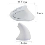 Mouse Vertical Ergonómico Cable USB Blanco - Imagen 5