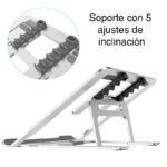 Soporte Notebook Macbook 15.4" Aluminio Plegable NW-A15 - Imagen 5