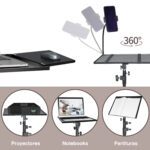 Atril Notebook ajustable y soporte celular con ruedas - Imagen 3