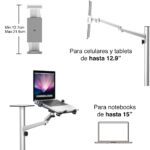 Atril para Notebook Stand Tablet Smartphone aluminio 105 cms - Imagen 5