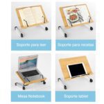 Mesa madera Notebook soporte libros lectura - Imagen 3