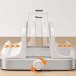 Soporte vertical Notebook Macbook ajustable escritorio - Imagen 3