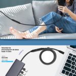 Cable extensión USB C de 1.8 mts macho hembra - Imagen 2