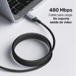 Cable USB C Carga Rápida 240W PD 3.1 de 2 mts - Imagen 5