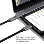 Cable USB tipo C a USB tipo C de  1 metro - Imagen 3