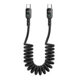 Cable USB C a USB C Retráctil cordón 1.8 mts