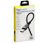 Cable USB C cordón flexible Máx 3.1A con luz RGB - Imagen 4