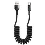 Cable USB C a USB Retráctil espiral cordón 1.8 mts