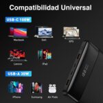 Batería Externa 100W USB C Notebook Mac y celular - Imagen 6