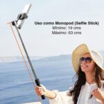 Palo Selfie Tripode Bluetooth celular iPhone Android P70 - Imagen 7