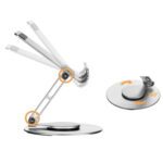 Soporte celular aluminio giratorio ajustable plegable - Imagen 6