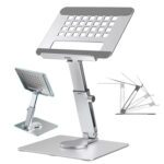 Soporte iPad Pro Air aluminio giratorio ajustable - Imagen 3