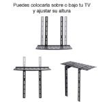 Repisa TV Vesa Soporte Barra Sonido Deco SoundBar - Imagen 2