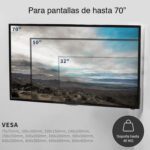 Soporte TV esquina esquinero muro hasta 70" - Imagen 2