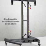 Soporte Pedestal TV móvil con ruedas hasta 70" - Imagen 5