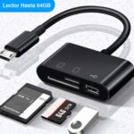 Lector USB C tarjetas SD Micro SD y Pendrive - Imagen 3
