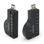 Tarjeta de sonido Audio USB Micrófono Audífonos 8.1ch - Imagen 7