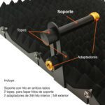 Panel acústico Micrófono 5 paneles aislamiento - Imagen 8