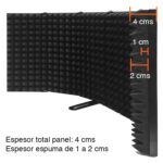 Panel acústico Micrófono 5 paneles aislamiento - Imagen 6