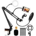 Brazo micrófono Hyperx Quadcast con antipop y aro led - Imagen 9