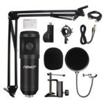 Kit Micrófono condensador atril y tarjeta sonido USB - Imagen 5