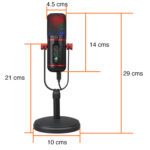 Micrófono condensador USB RGB Podcast y Lives - Imagen 2
