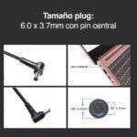 Cargador Notebook Asus Gamer 20v 7.5a 150W FX505 - Imagen 2