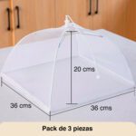 Malla cubre alimentos para cubrir antimoscas x 3 - Imagen 7