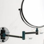 Espejo Cosmético Articulado Abatible Aumento Negro - Imagen 3