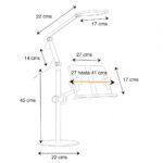 Lámpara de lectura led con soporte para leer libros - Imagen 2
