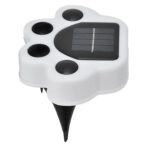 Luz solar jardín estaca diseño huella cálida - Imagen 6