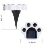 Luz solar jardín estaca diseño huella cálida - Imagen 2