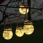 Esfera frasco luz Solar Colgante jardín - Imagen 5