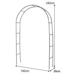 Arco para jardín plantas enredaderas altura ajustable - Imagen 5