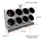 Mini huerto portátil con riego eficiente - Imagen 5