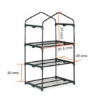 Mini invernadero vertical armable 3 bandejas 131 cms - Imagen 3