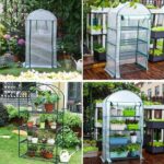 Mini invernadero vertical armable 4 bandejas 158 cms - Imagen 3