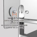 Colgador tornillo no más clavos adhesivo pared x 4 - Imagen 6