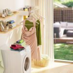 Colgador ropa plegable pared oculto robusto 80 x 40 cms - Imagen 4